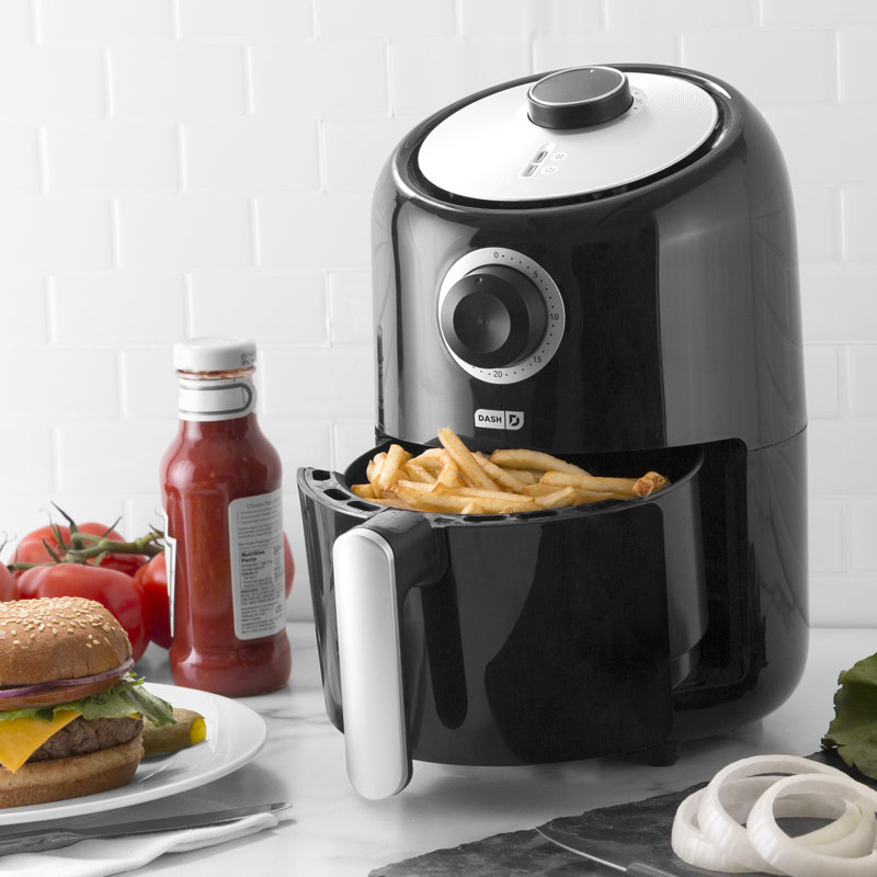 Friteuse à air compacte de 2 pte, Noir