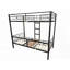 Lit mezzanine simple avec ensembles de table - aucun sommier nécessaire, fabrication en métal solide pour une durabilité durable