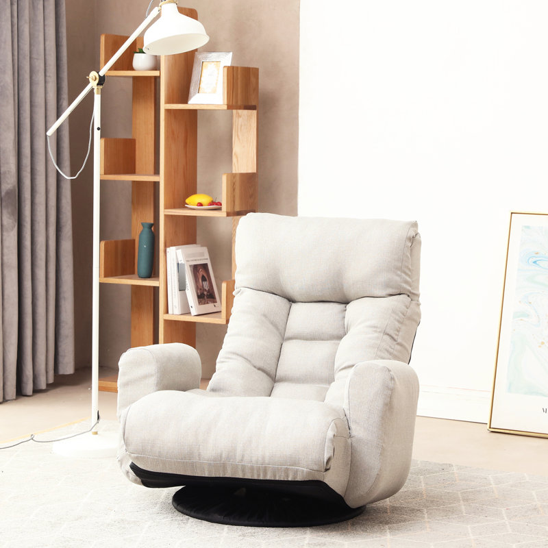 Chaise pivotante à 360 degrés avec dossier réglable et support de taille confortable