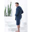 Peignoir turc en coton pour hommes, peignoir kimono en ratine, long texturé, garniture en tissage de riz - kimono-74326582-74326579