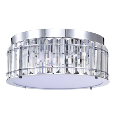 Plafonnier encastré cylindrique 2 lumières DEL 12 po