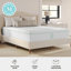 Matelas en mousse à mémoire de forme à double action de qualité moyenne Martha Stewart SleepComplete-98630532