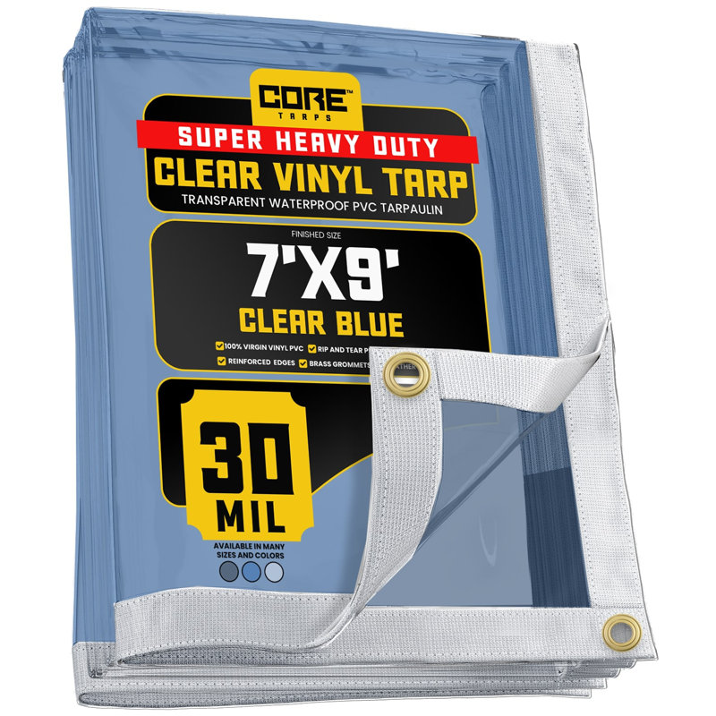 Bâche en vinyle 30 mil Extreme, Bleu clair, H 108 po x l 84 po x P 1 po