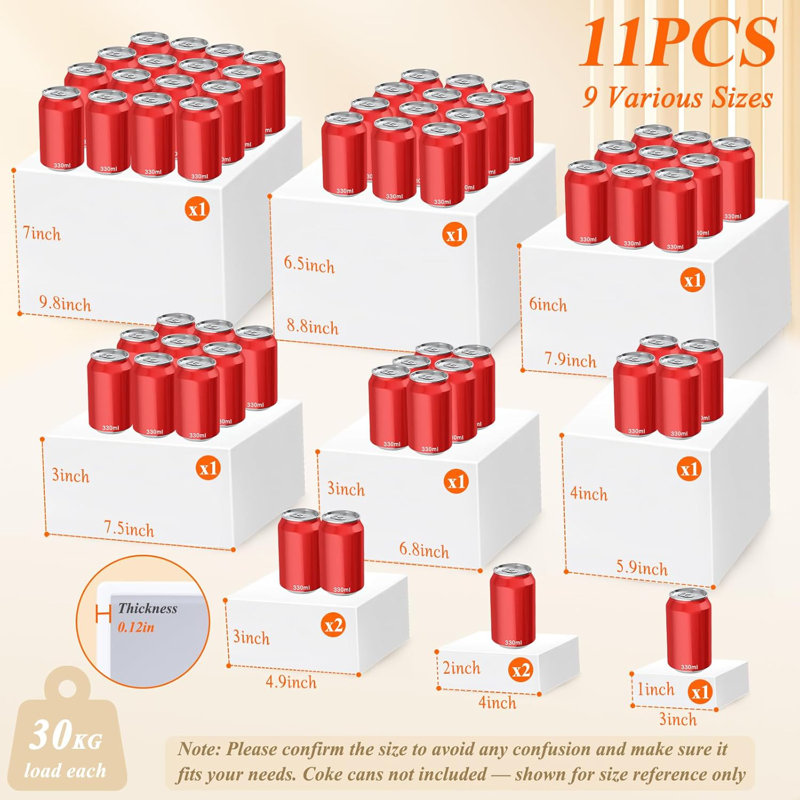 Ensemble de 11 contremarches et supports 11 pièces