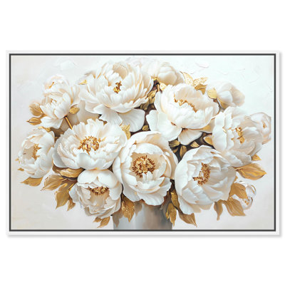 Art floral chic sur toile avec arrangement floral chic par Art Remedy