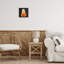 Plaque murale noire Happy Jack-o-Lanterns, design par Sazerelli Designs
