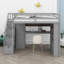 Lit mezzanine multifonctionnel avec garde-robe, poste de travail, rangement et système d'éclairage intégrés-750386658