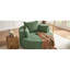 Fauteuil pivotant à 360 degrés Siège profond et spacieux. Revêtement en chenille. Coussins amovibles. Pour le salon, la chambre à coucher, la chaise d'appoint 360 de bureau. Tissu, décoration-904809091