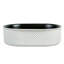 20" x 14" Textured Oval Vessel Sink – White Diamond Pattern Exterior with Black Interior