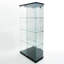 Led - Vitrine améliorée en verre trempé noir, avec fonction de détection et serrure, pour espace de vie principal, hauteur de 64,93 po, télécommande noire, bureau à miroir, bureau de chambre à coucher, 3 4