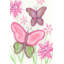 "2 papillons" par Reesa Qualia, reproduction sur toile tendue-20054306