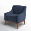 Fauteuil Arshanti avec pieds en bois massif-76353536