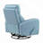 Glider Recliner Chair With Swivel Motion Leather Upholstery Solid Wood Comfort Luxury Living Room Furniture 1Pc