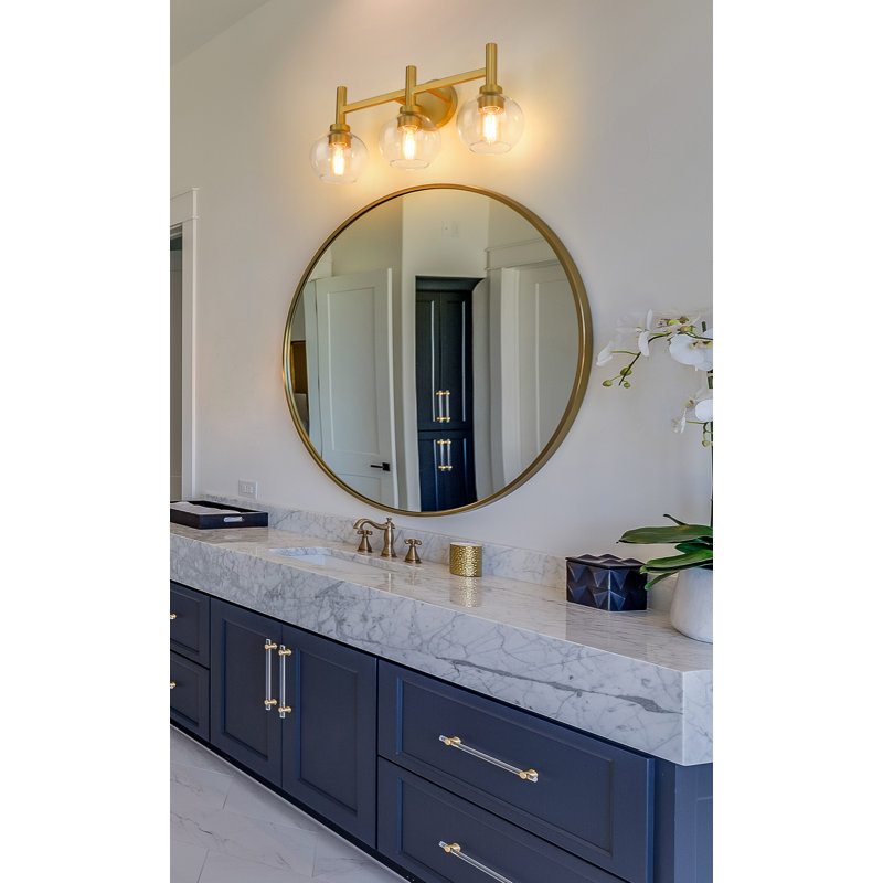 Jojean 3 - Light Dimmable Vanity Light, Brushed Gold