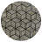Black White and Gold Top Accent Table