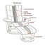 Fauteuil inclinable pivotant en cuir et vinyle Rudden