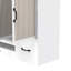 Armoire à chaussures multifonctionnelle avec tablettes réglables, tabouret et tiroir rétractable, offrant un rangement flexible pour divers articles et une conception peu encombrante