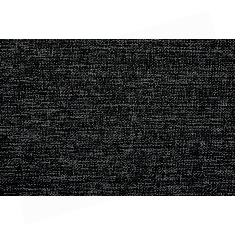 3 pièces Canapé modulaire en polyfibre noir avec méridienne réversible