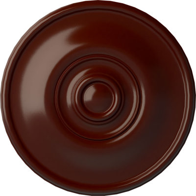 Médaillon de plafond Endurathane Jackson, DE 12 1/4 po x P 4 po x P 1 1/8 po (convient aux auvents jusqu'à 7 3/8 po), finition dorée de pharaons peinte à la main