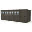 Total Sheds 20ft x 7ft Composite Pent Garden Shed - Single Door - With Windows - EPDM Rubber Roof - UK Manufactured