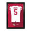 Impression encadrée du maillot blanc des Ravens de Baltimore (NFL-PA) de Roquan Smith (n° 0), 68,5 x 99 cm.-136267449