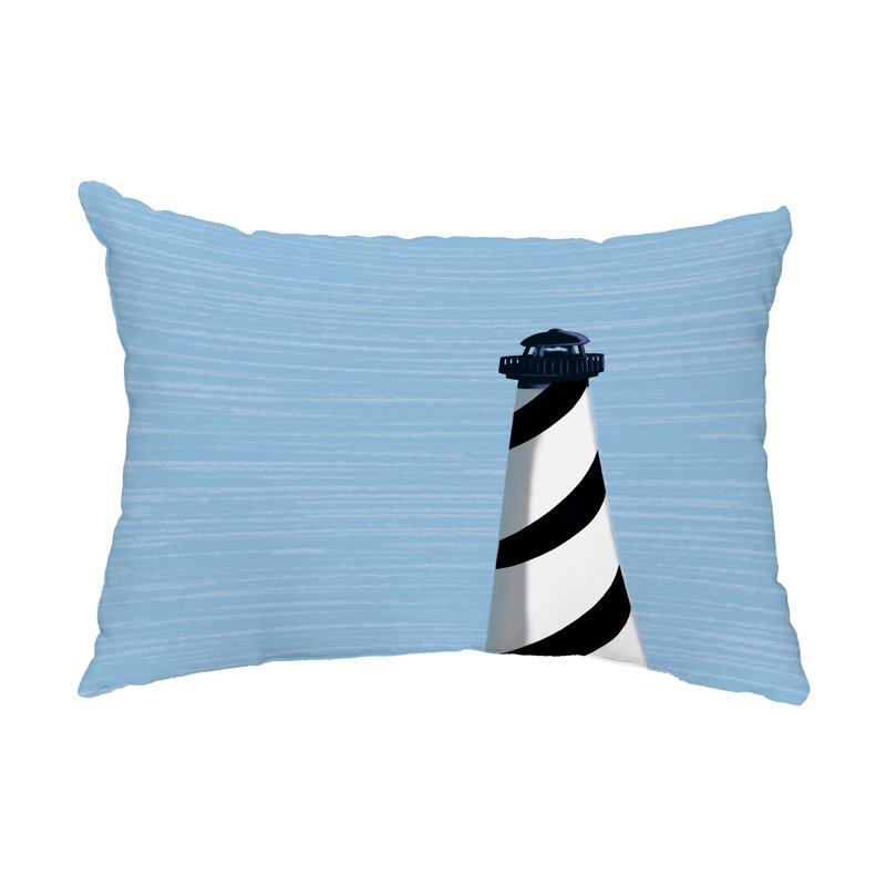  Outdoor Rectangular Pillow Cover & Insert, Black