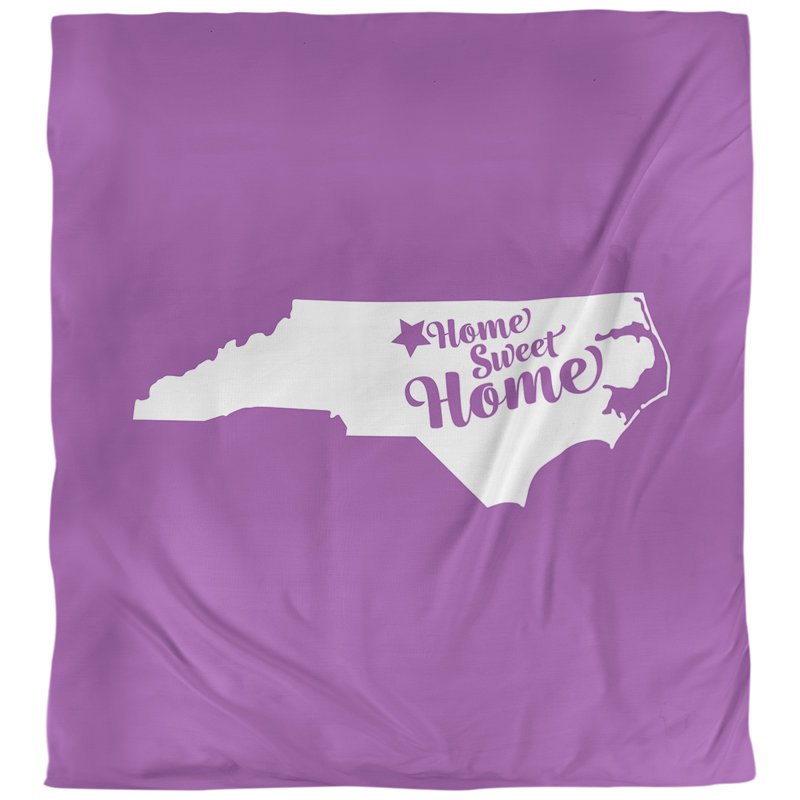 Housse de couette greensboro doux, Housse de couette pour très grand lit, Violet, Microfibre