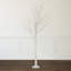 Arbre de Noël blanc 6 pi avec lumières DEL blanc chaud