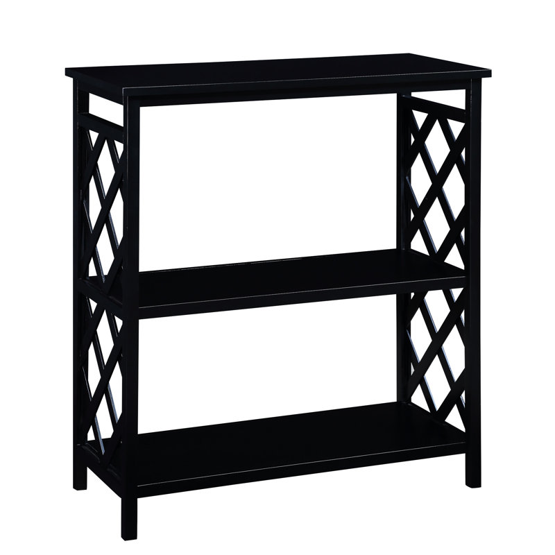 3 Console Table With Black Finish & Solid Wood For Bedroom Living Room Hallway. Storage, Black