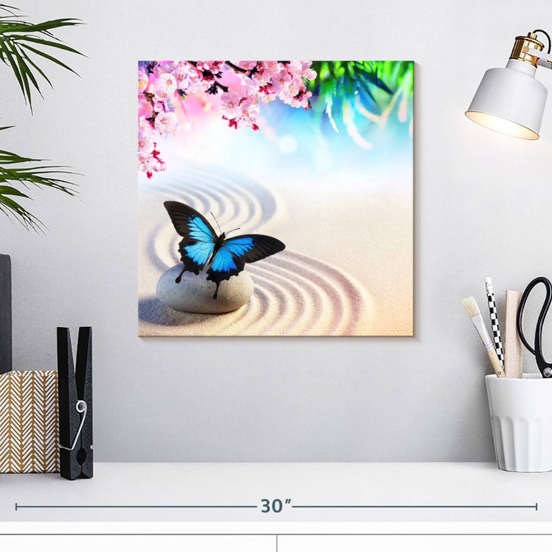 Papillon machaon Brampt, H 16 po x l 16 po