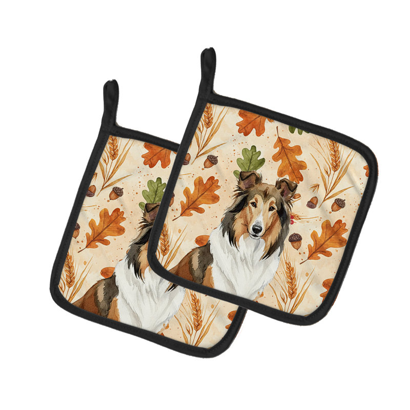 Paire de porte-casseroles Sable Collie Heirloom Fall