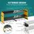 Power Tool Organizer with Charging Station Garage 8 Drill Holders Wall Mount with 8 Outlets-1622919248