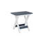 Berlin Gardens Regular Top With White Base Folding End Table-1502914625