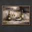 Reproduction d'art encadrée de verres à vin et de raisin-2021485799-2021485797