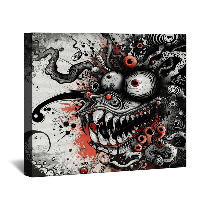 Monster Canvas  Gallery Wrap - Abstract Wall Decor in Many Sizes, 32 x 32 inches