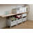 Like-it Plastic Container Storage Box Set with Lids White for Closet Pantry Set of 4