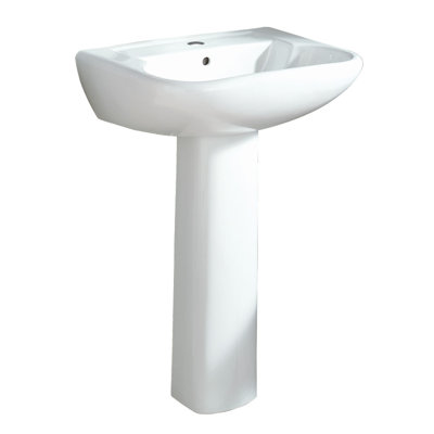 Southhampton Vitreous China Rectangular Pedestal Bathroom Sink