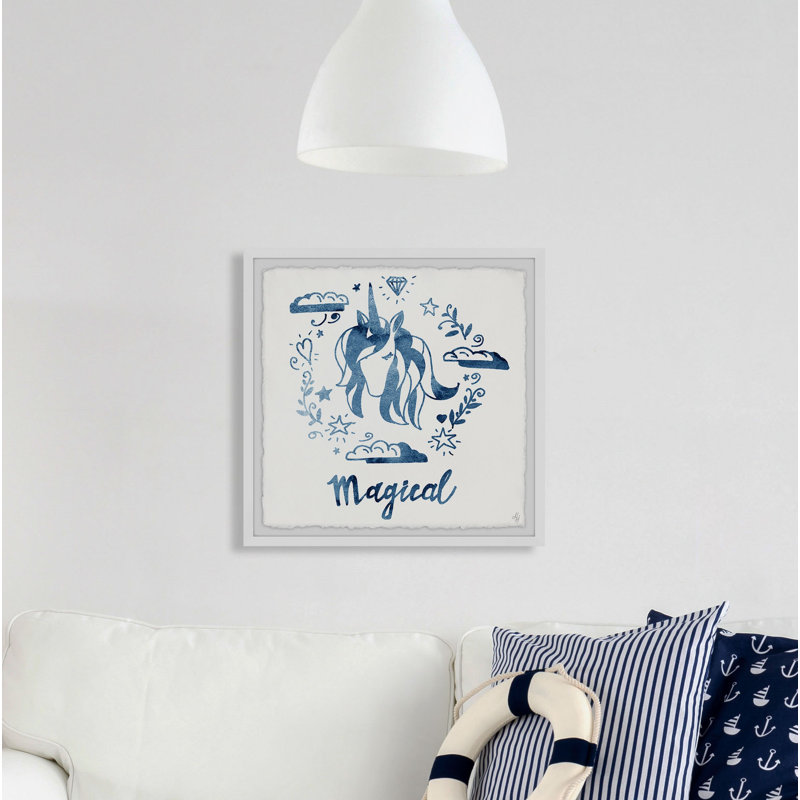 Raziel «Magical Unicorn», reproduction encadrée, H 12 po x l 12 po x P 1,5 po