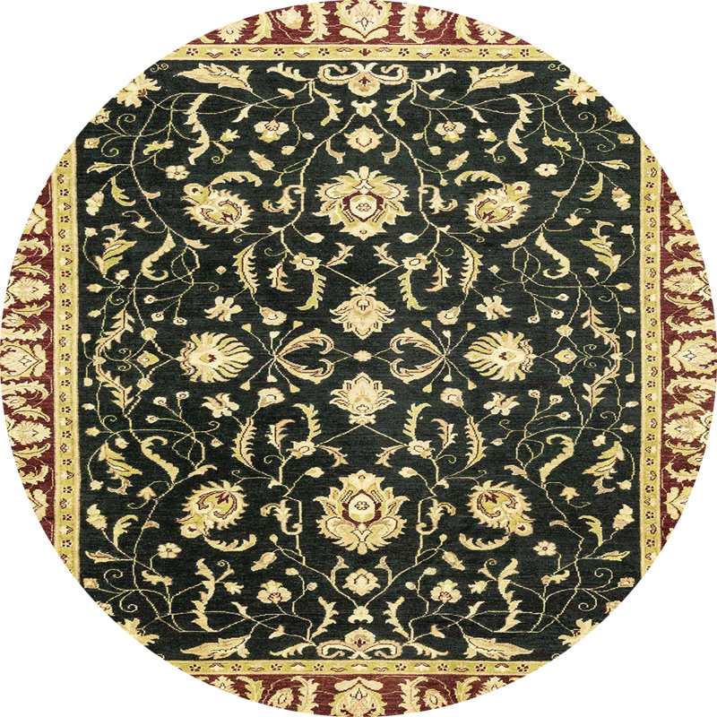 Tapis abstrait moderne 2975, Rond 3 pi