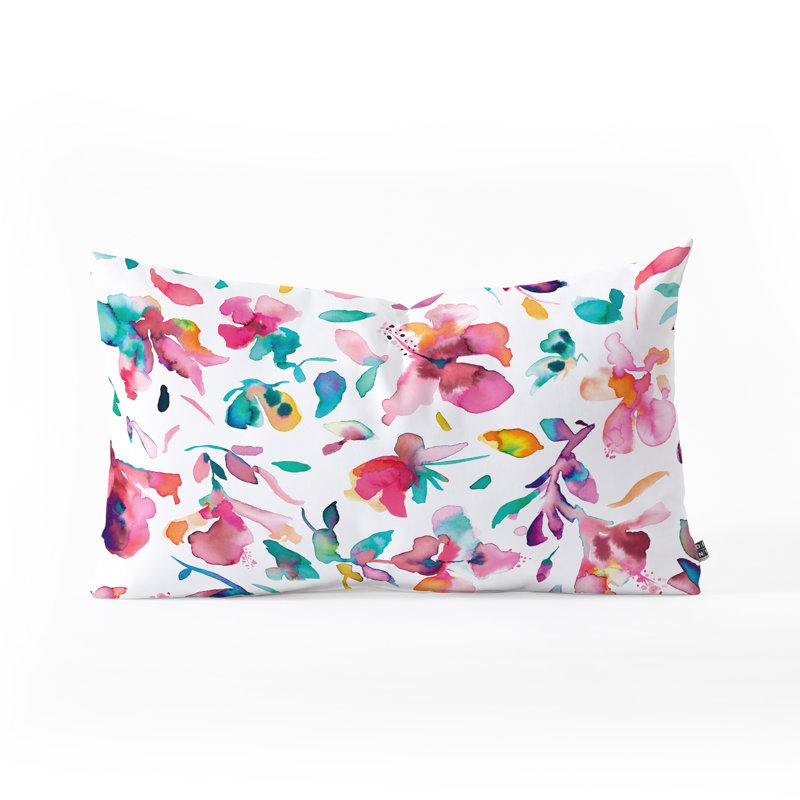 Coussin lombaire floral ninola design hibiscus