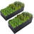 Extra Large Raised Garden Bed Kit - 2 Pack, 8x4x2 FT Metal Planter Boxes for Outdoor Gardening