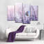 Lavender Flower Wall Art Multi Piece Canvas Print-92829681