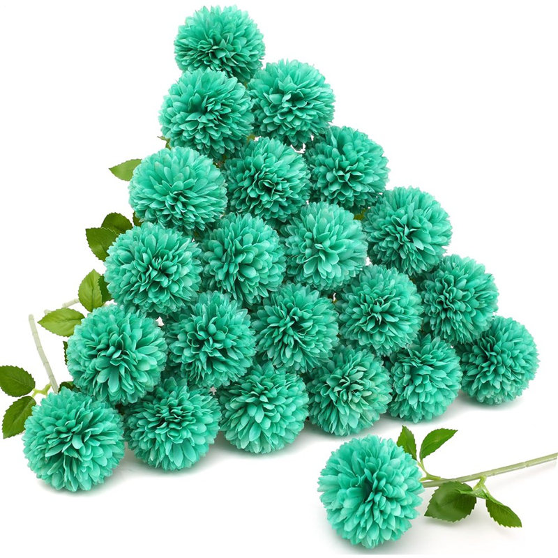 Bouquet de soie sarcelle