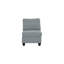 Ensemble de canapés 2 pièces en polyfibre gris anthracite lustré