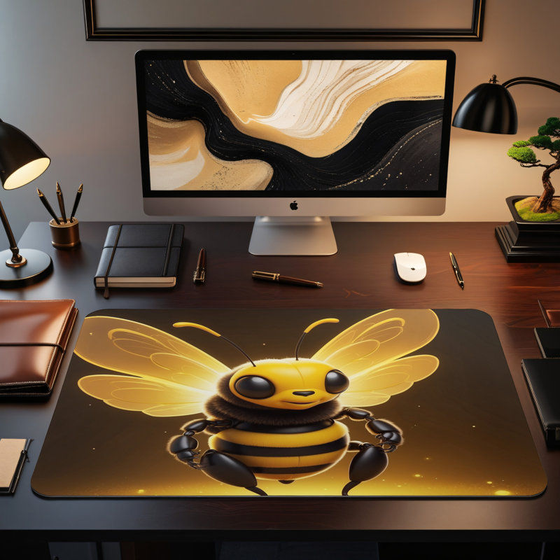 Polyester Desk Pad, 14.4x12.1