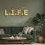 «Living Is not Easy», décoration murale en métal, lettre fendue, cadeau unique, décoration murale-94208264-94208267