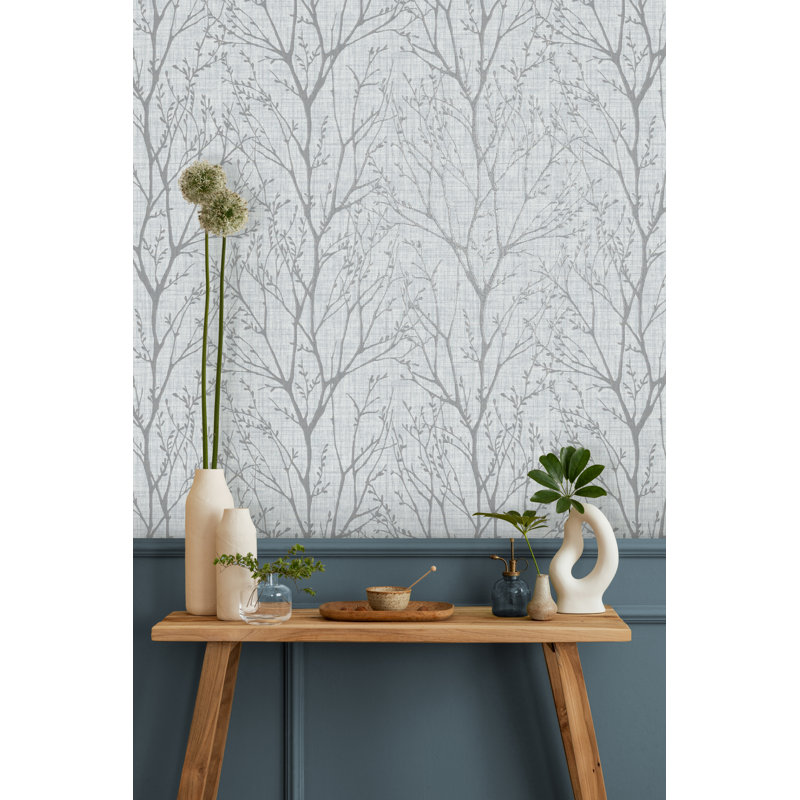 10m x 53cm Wallpaper Roll, Blue