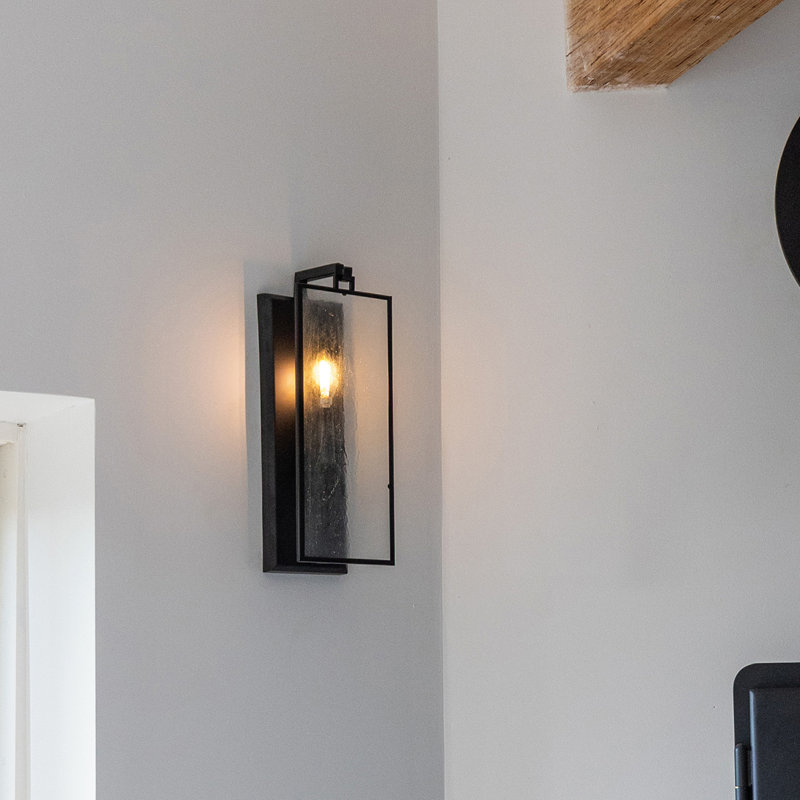 Rylann Flush Mounted Sconce, Matte Black