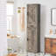 Grande armoire de salle de bain avec 4 tablettes, 2 portes et 1 tiroir-1455577691