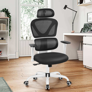Comfy Breathable Ergonomic Task Chair with Headrest